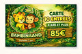 Carte Éléphanteau — 10 entrées Bambiniland ⭐